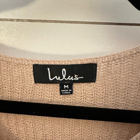 Lulus Woman Brown oversized knit sweater M acrylic bohemian shabby chic casual - Picture 6 of 14